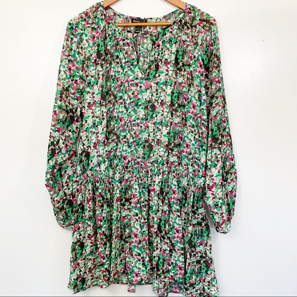 Jerry T New York Floral pleat waist top sz 3X NWT
